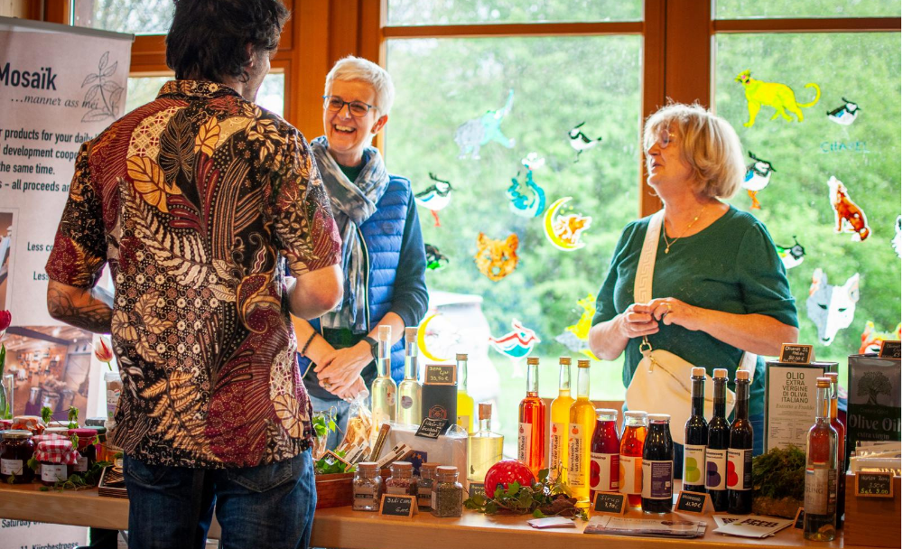 Un stands au Marché des solutions locales